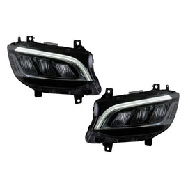 Fari anteriori LED per Mercedes Sprinter III W907 W910 (2019-2027) per alogeno