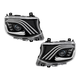 Fari anteriori LED per Mercedes Sprinter III W907 W910 (2019-2027) per alogeno