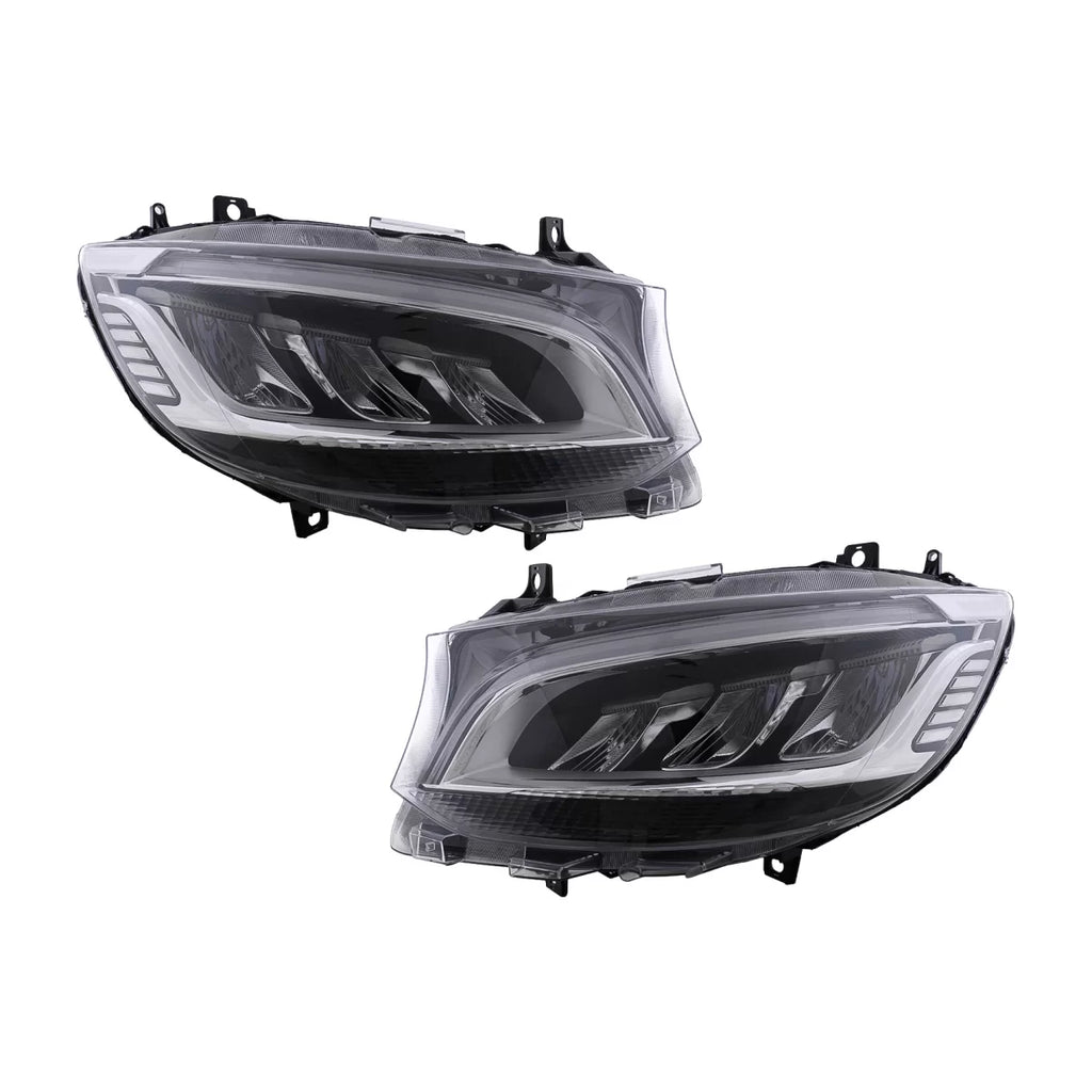 Fari anteriori LED per Mercedes Sprinter W907 W910 (2019-2023) nero