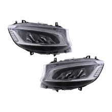 Fari anteriori LED per Mercedes Sprinter W907 W910 (2019-2023) nero