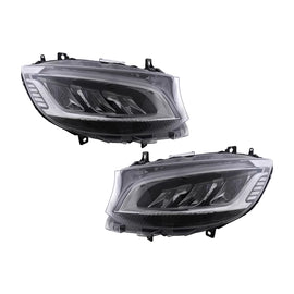Fari anteriori LED per Mercedes Sprinter W907 W910 (2019-2023) nero