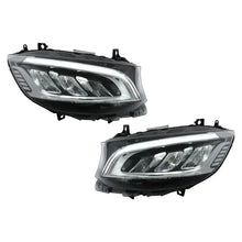 Fari anteriori LED per Mercedes Sprinter W907 W910 (2019-2023) nero