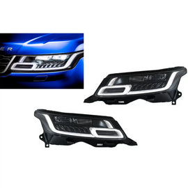 Fari anteriori LED per Range Rover Sport L494 (2013-2017) con dinamico segnale conversione a 2018 e successivi modello