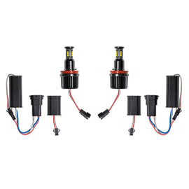 Led kit per Angel Eyes BMW 3 E90 / E92 / 5 E60 / X5 E70 / X6 E71 H8 120watt Canbus bianco colore 2pcs