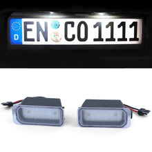 Carica l'immagine nel visualizzatore di Gallery, LED Luce targa bianco 6000K per Ford Fiesta 6 08-17 Focus 2 3 08-21