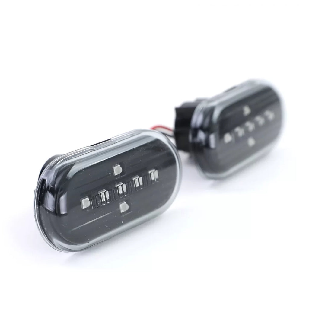 LED laterale freccia set trasparente vetro nero per Smart Fortwo 453 Coupe Cabrio da 2014