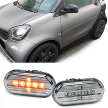LED laterale freccia set trasparente vetro cromato per Smart Fortwo 453 Coupe Cabrio da 2014