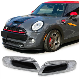 LED laterale frecce argento nero per Mini un Cooper S F55 F56 F57 2014-2021