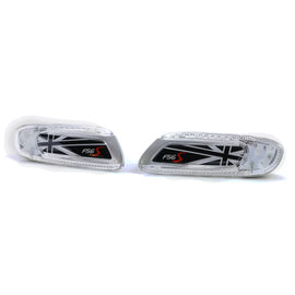 LED laterale frecce Union Jack nero per Mini un Cooper S F55 F56 F57 2014-21