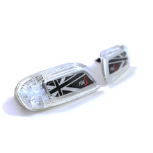 LED laterale frecce Union Jack nero per Mini un Cooper S F55 F56 F57 2014-21