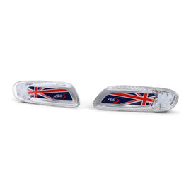 LED laterale frecce Union Jack rosso blu per Mini un Cooper S F55 F56 F57 2014-21