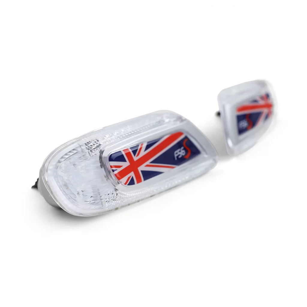 LED laterale frecce Union Jack rosso blu per Mini un Cooper S F55 F56 F57 2014-21