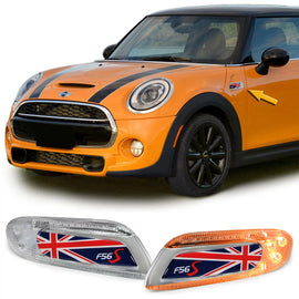 LED laterale frecce Union Jack rosso blu per Mini un Cooper S F55 F56 F57 2014-21