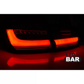 Set fanali posteriori LED per BMW Serie 3 F30 berlina 2011-2018, fumé nero, sinistro e destro