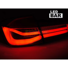 Set fanali posteriori LED per BMW Serie 3 F30 berlina 2011-2018, fumé base, sinistro e destro