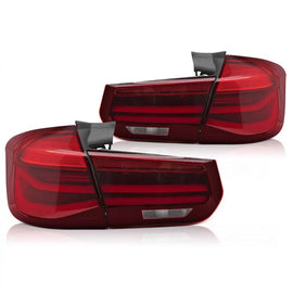 Set fanali posteriori LED per BMW Serie 3 F31 Touring 2011-2018 con dinamico frecce, rosso base, sinistro e destro