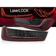 Set fanali posteriori LED per BMW Serie 3 G20 berlina 2019-2022, con rosso fumé base, sinistro e destro