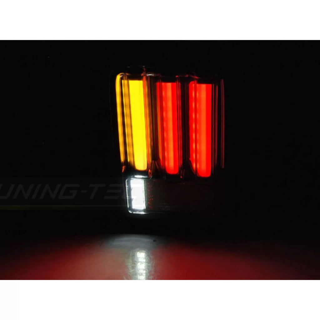 Set fanali posteriori LED per Jeep Wrangler JK 2007-2018, fumé base, sinistro e destro