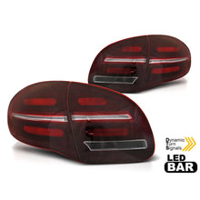 Set fanali posteriori LED per Porsche Cayenne 2010-2015, rosso fumé base, sinistro e destro