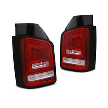 Set fanali posteriori LED con rosso e bianco base per Volkswagen T5 04.2003-2009, sinistro e destro