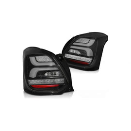 Set fanali posteriori LED per Suzuki Swift dal 2017, nero base, sinistro e destro