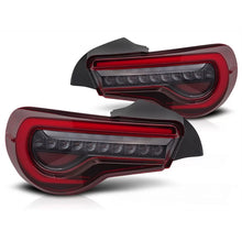 Set fanali posteriori LED per Toyota GT86 2012-2021, rosso fumé base, sinistro e destro