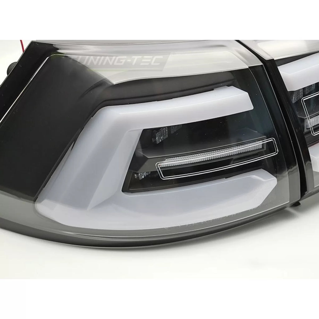 Set fanali posteriori LED per Volkswagen Golf VII station wagon 2017-2019, con nero base, sinistro e destro