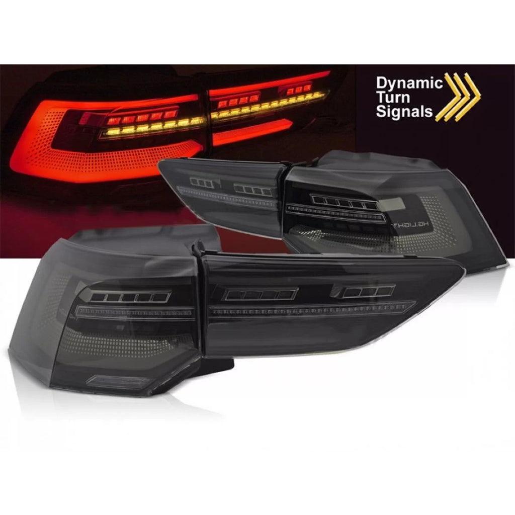 Set fanali posteriori LED per Volkswagen Golf VIII 2019-2024 hatchback, con fumé base, sinistro e destro