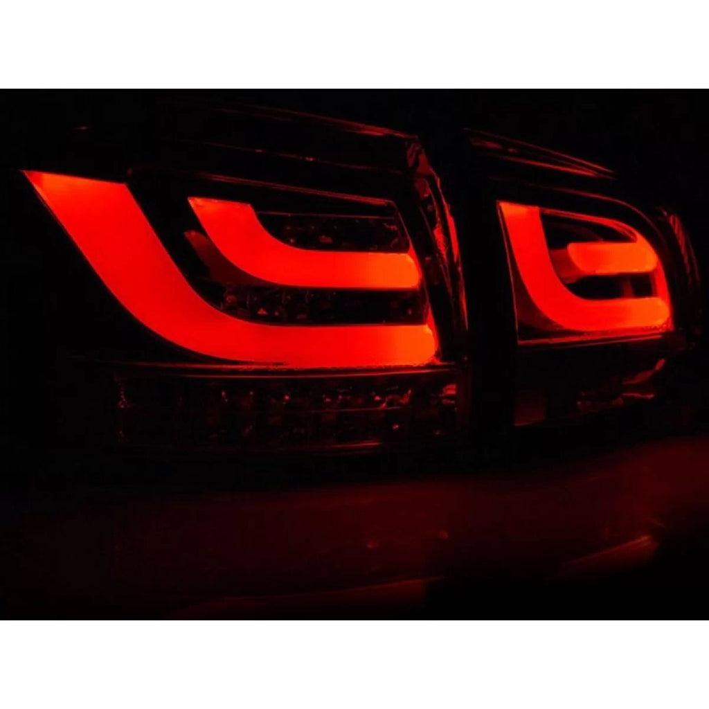 Set fanali posteriori LED per VW Golf 6 2008-2012, rosso e fumé base, sinistro e destro