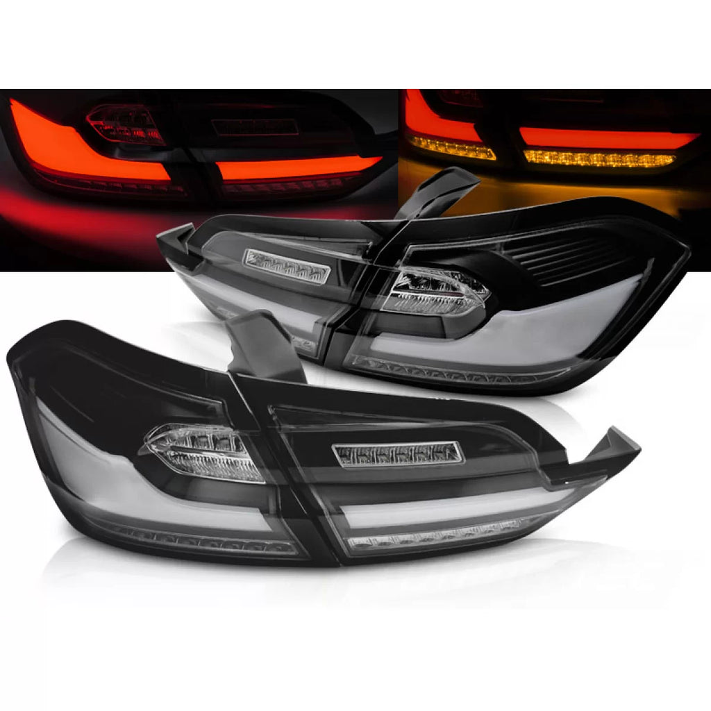 LED Fanali posteriori neri compatibile FORD FIESTA MK8 17-21 hatchback