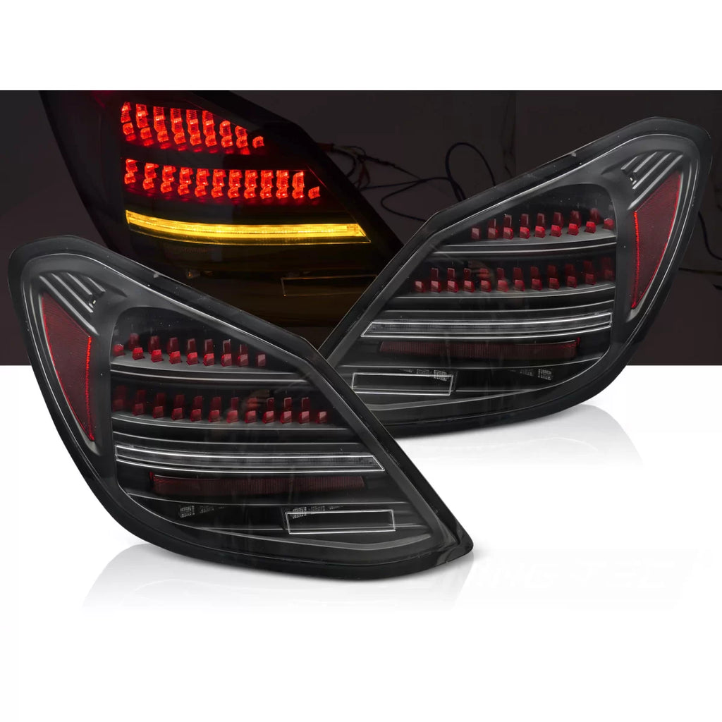 LED Fanali posteriori neri rosso SEQ compatibile MERCEDES Classe C W205 14-21