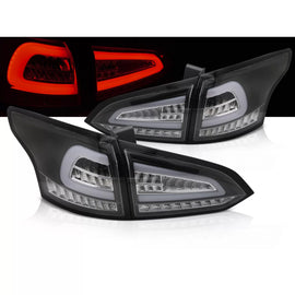 LED Fanali posteriori neri SEQ compatibile FORD FOCUS MK 3 SW 11-18