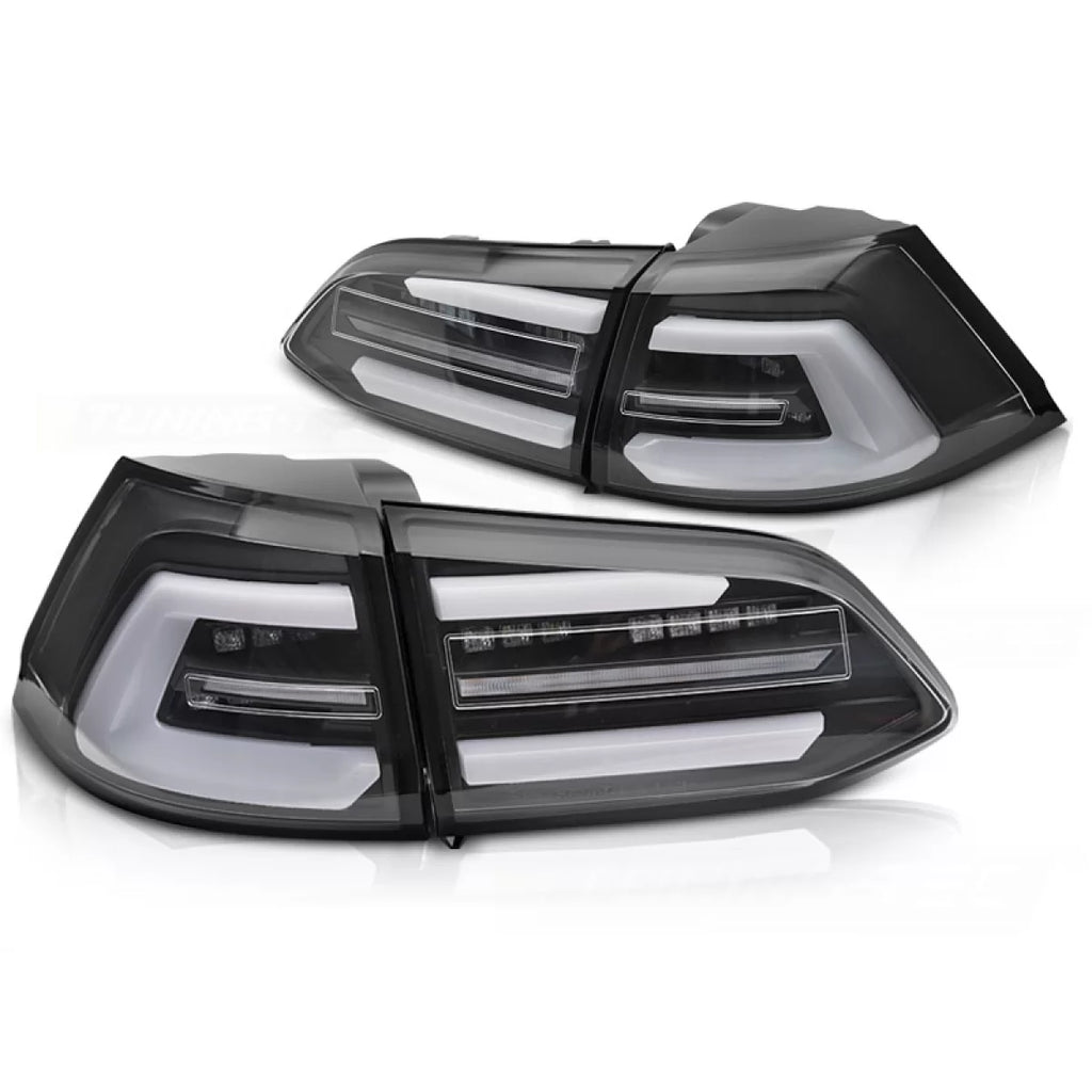 LED Fanali posteriori neri SEQ compatibile VW GOLF 7 17-19 SW