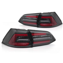 LED Fanali posteriori neri W/REDSEQ compatibile VW GOLF 7 17-19 SW