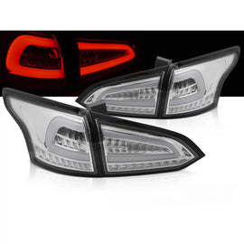 LED Fanali posteriori cromati SEQ compatibile FORD FOCUS MK 3 SW 11-18