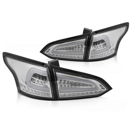LED Fanali posteriori cromati SEQ compatibile FORD FOCUS MK 3 SW 11-18