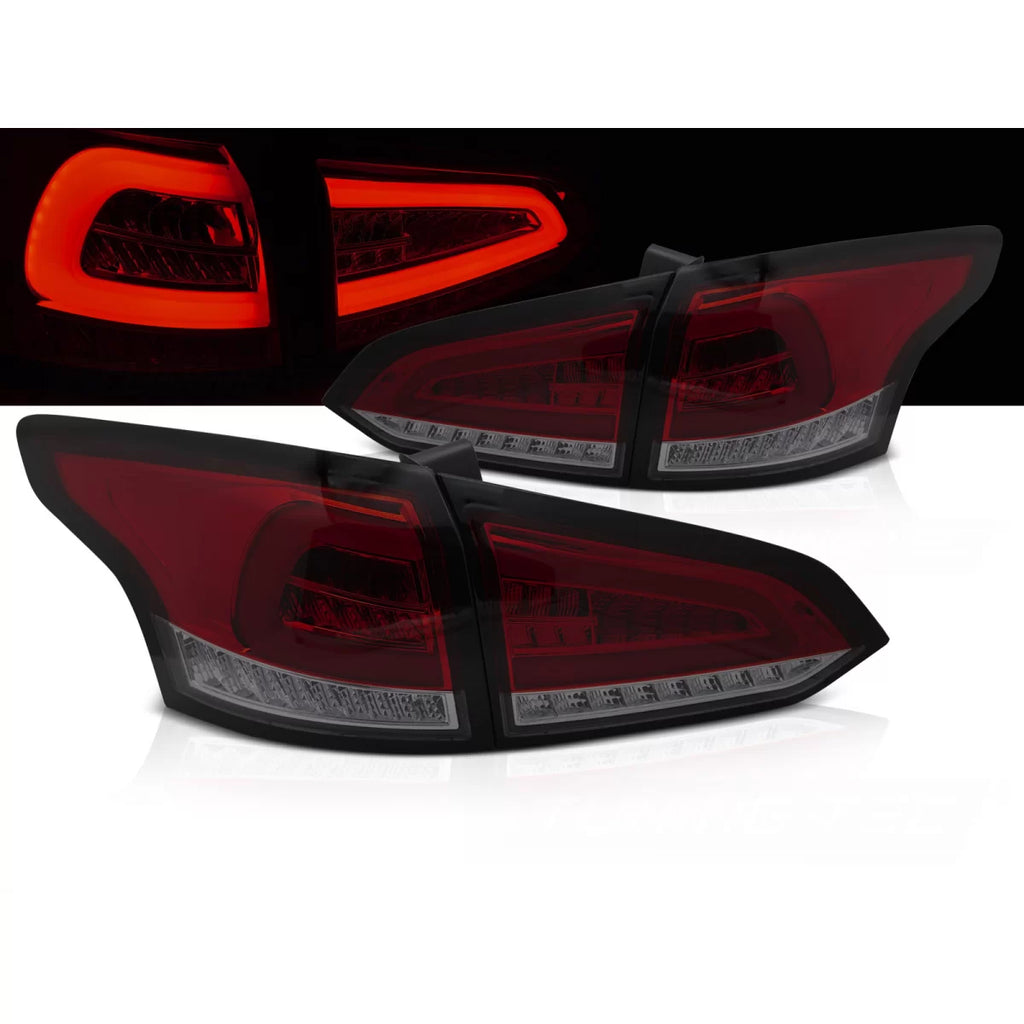 LED Fanali posteriori rossi fumé SEQ compatibile FORD FOCUS MK 3 SW 11-18