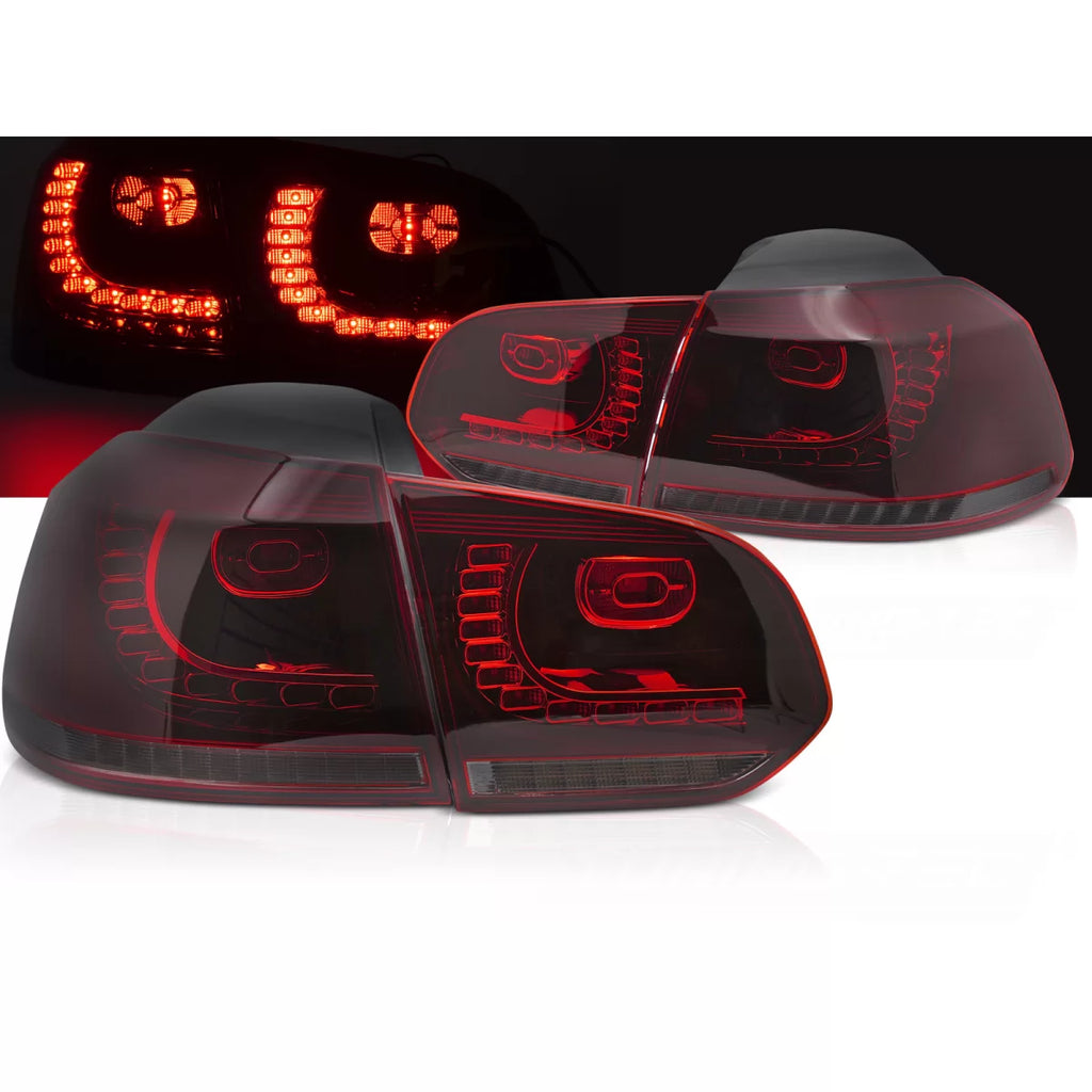 LED Fanali posteriori rossi fumé SEQ compatibile VW GOLF 6 08-13