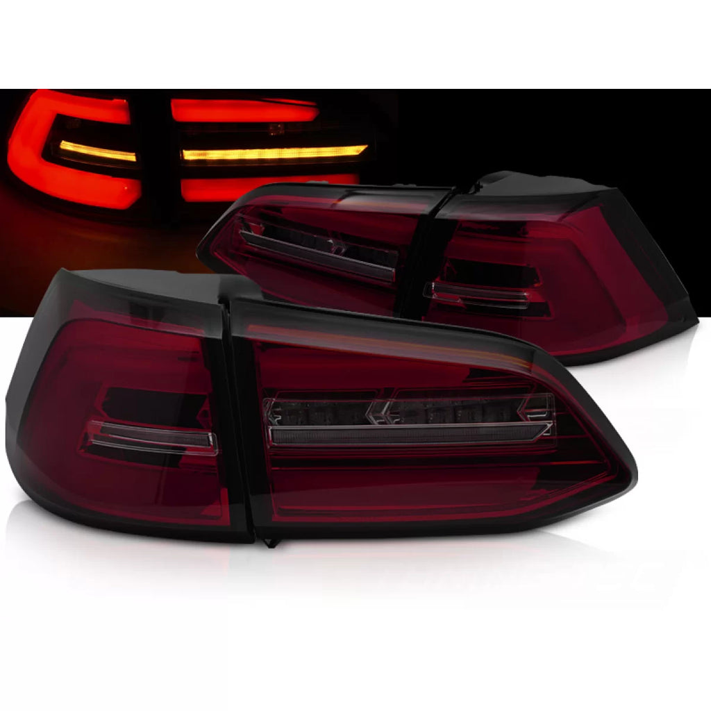 LED Fanali posteriori rossi fumé SEQ compatibile VW GOLF 7 13-17 SW