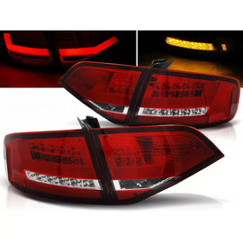 LED Fanali posteriori rossi bianco compatibile AUDI A4 B8 08-11 berlina