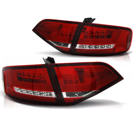 LED Fanali posteriori rossi bianco compatibile AUDI A4 B8 08-11 berlina