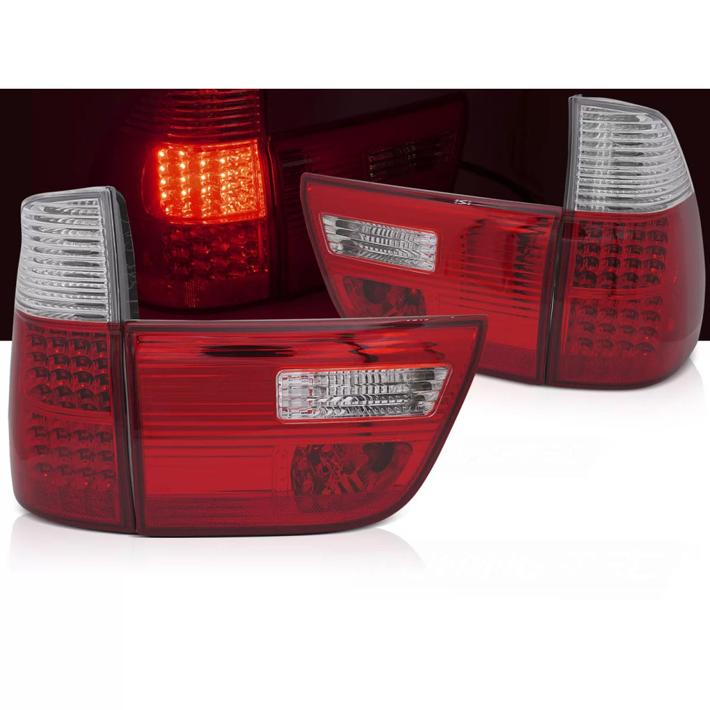 LED Fanali posteriori rossi bianco compatibile BMW X5 E53 09.99-10.03
