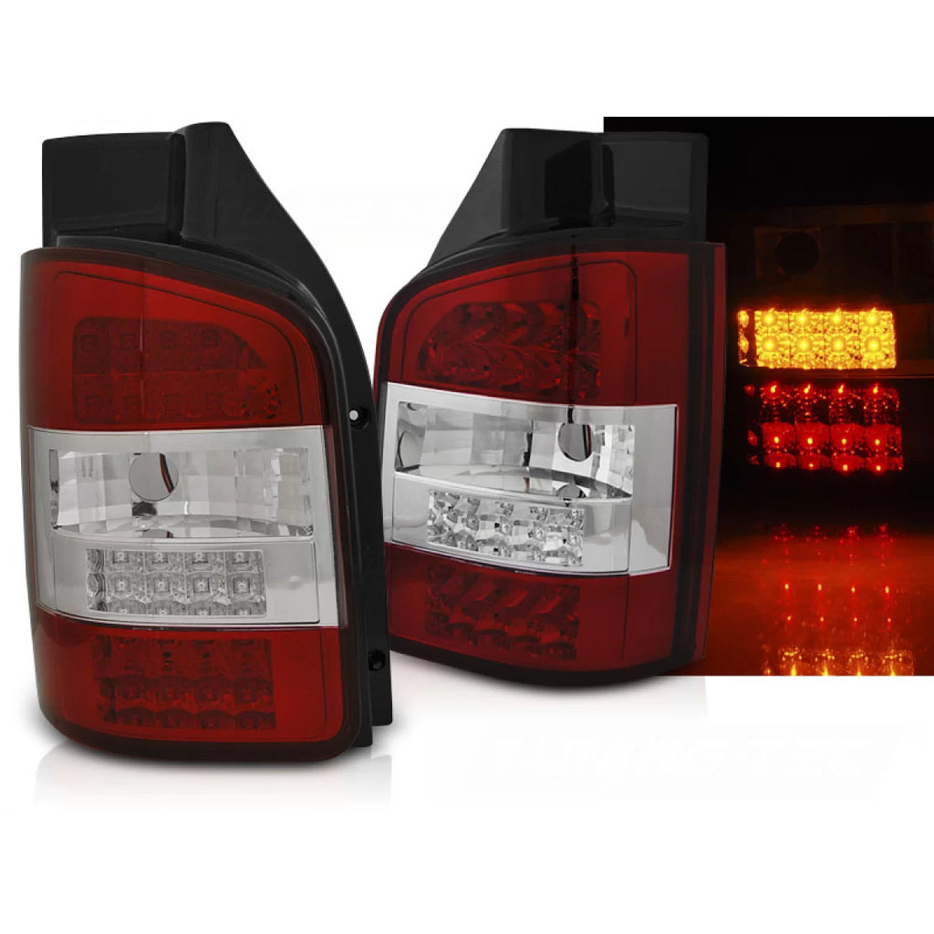 LED Fanali posteriori rossi bianco compatibile VW T5 10-15 TRANSPORTER