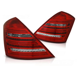LED Fanali posteriori rossi bianco SEQ W222 stile compatibile MERCEDES W221 S-Classe 05-09
