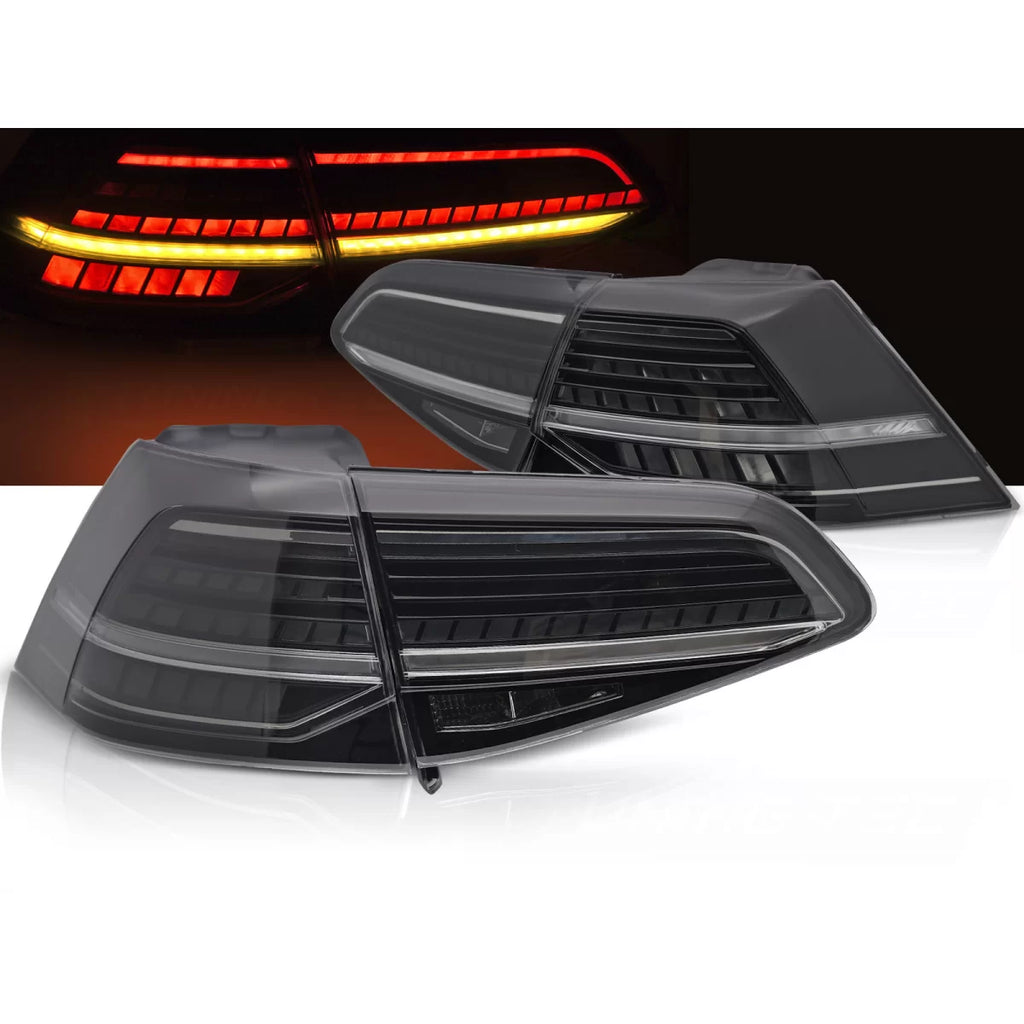 LED Fanali posteriori fumé LED SEQ compatibile VW GOLF 7 13-19