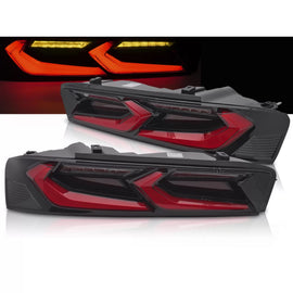 Fanali posteriori LED rosso nero compatibile CHEVROLET CAMARO 16-18