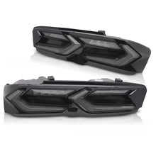 Carica l'immagine nel visualizzatore di Gallery, Fanali posteriori LED fumé nero compatibile CHEVROLET CAMARO 19-23