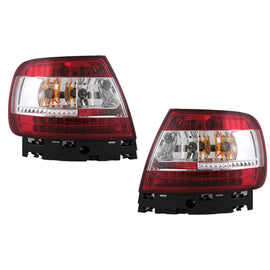 Fanali posteriori LED per Audi A4 B5 8D (1994-2000) berlina rosso trasparente