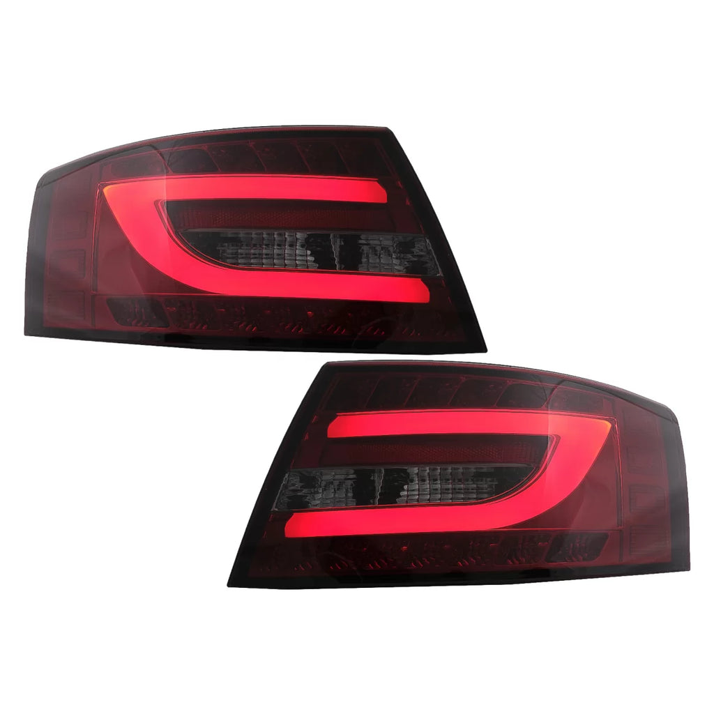 Fanali posteriori LED per Audi A6 C6 4F berlina (04.2004-2008) rosso fumé 7PIN