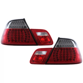 Fanali posteriori LED per BMW Serie 3 E46 Cabrio (2000-03.2003) rosso bianco